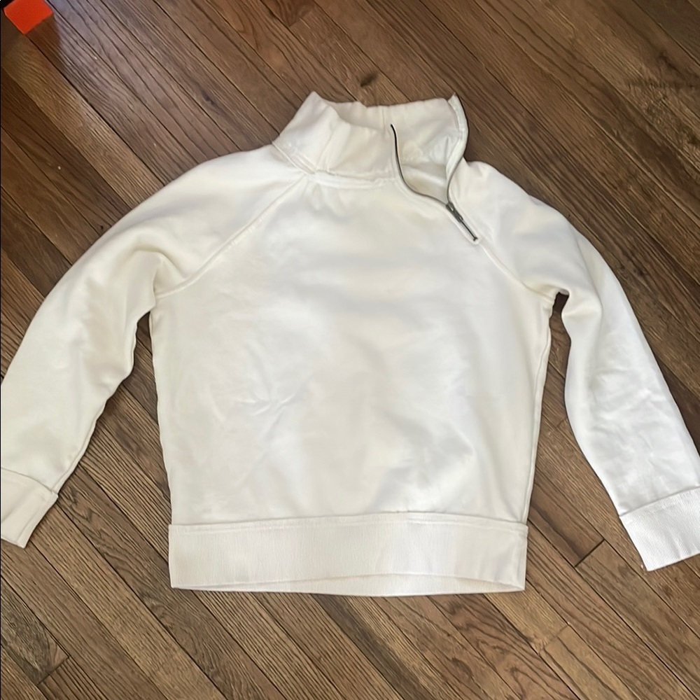 We the Free Women's Cream Quarter Zip Sweatshirt